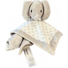 Мека кърпичка с играчка Pearhead - Elephant grey -1