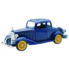 Метален ретро автомобил Newray - 1933 Chevy Coupe, двуместна, 5 прозореца, 1:32