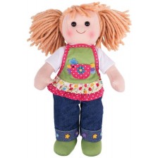 Мека кукла Bigjigs - София, 34 cm