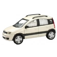 Метална количка Newray - Fiat Panda 4х4, бяла, 1:43 -1