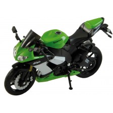 Метален мотор Welly - Kawasaki Ninja ZX, 1:18