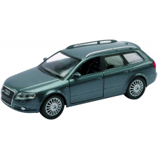Метален автомобил Newray - Audi A4 Avant, 1:32, тъмносив -1