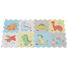 Мек пъзел за под с принт Moni Toys - Dinosaur, 8 части -1