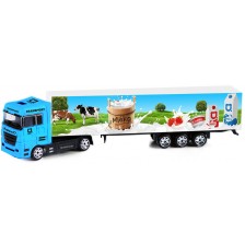 Метален камион Rappa - Мляко и млечни продукти, 20 cm -1