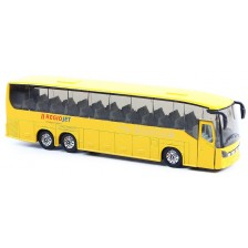 Метален автобус Rappa - RegioJet, 19 cm, жълт