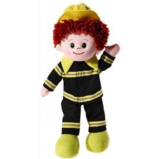 Mека кукла Heunec Poupetta - Пожарникар, 30 cm -1