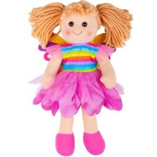 Мека кукла Bigjigs - Клоуи, 30 cm
