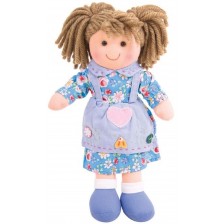 Мека кукла Bigjigs - Грейс, 28 cm -1