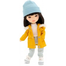 Мека кукла Orange Toys Sweet Sisters - Лилу с парка в цвят горчица, 32 cm -1