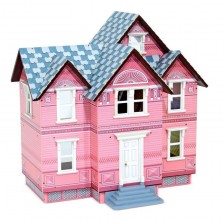 Дървена викторианска къща за кукли Melissa and Doug - 3 етажа -1