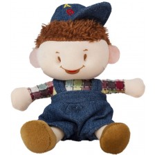 Мека кукла Амек Тойс - Момче с дънкови дрехи, 12 cm -1