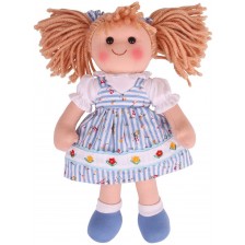 Мека кукла Bigjigs - Кристин, 34 cm -1