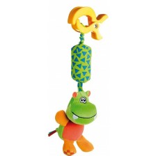 Мека играчка с дрънкалка Canpol - Хипопотам