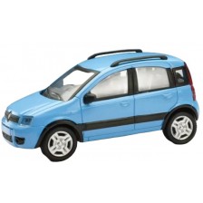 Метална количка Newray - Fiat Panda 4X4, синя, 1:43