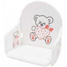 Мека подложка за дървено столче за хранене New Baby - Мече