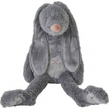 Мека играчка Happy Horse - Зайчето Richie, сиво, 38 cm