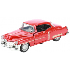 Метален автомобил Toi Toys - Classic, ретро, 1:35, червен -1