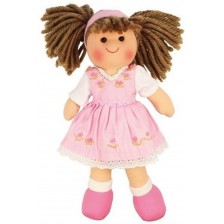 Мека кукла Bigjigs - Роуз, 28 cm -1