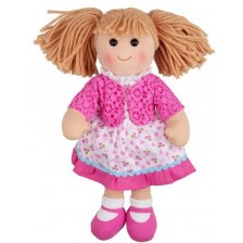 Мека кукла Bigjigs - Беки, 35 cm -1