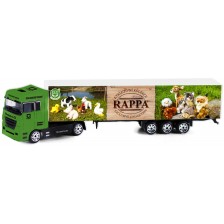 Метален камион Rappa - Плюшени играчки, 20 cm