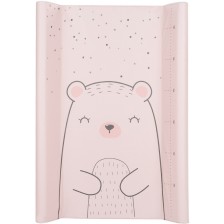 Мека подложка за повиване KikkaBoo - Bear with me, Pink, 80 x 50 cm -1