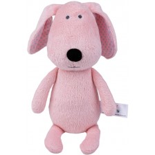 Мека играчка за гушкане Bali Bazoo - Dog, 28 cm, розова -1