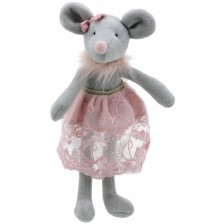 Парцалена кукла The Puppet Company - Танцуваща мишчица, в розова дрешка, 38 cm -1