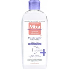 Мицеларна вода Mixa - Very Pure, за чувствителна кожа, 400 ml -1