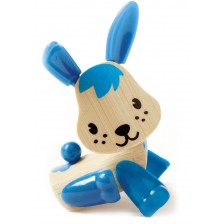 Детска играчка от бамбук Hape - Мини животинка Зайче -1