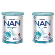 Млечна напитка на прах Nestle Nan - Optipro 4, 2 х 800 g -1