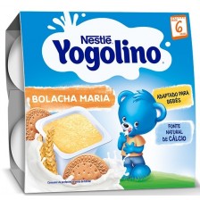 Млечен десерт Nestle Yogolino - Бисквита, 4 броя, 100 g -1