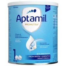 Мляко за кърмачета Aptamil - Pronutra 1, 400 g