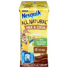 Млечна напитка Nestle - Nesquik, с вкус на какао, 180 ml