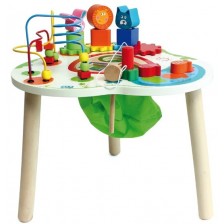 Многофункционална дървена маса за игра Acool Toy  -1