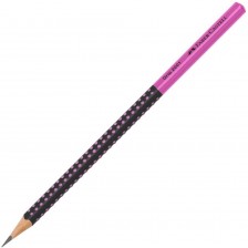 Молив Faber-Castell Grip - HB, черен и розов -1