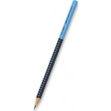 Молив Faber-Castell Grip - HB, черен и син -1