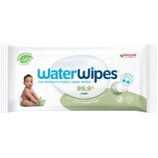 Мокри кърпички Water Wipes, със сапунено орехче, 60 броя