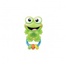 Детска играчка Moni - Дрънкалка, жабче -1