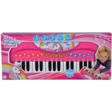 Музикална играчка Simba Toys - Синтезатор, Еднорог
