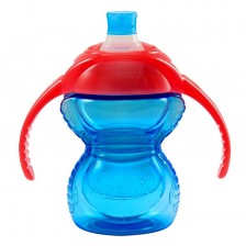 Неразливаща чаша Munchkin - Click Lock, с дръжки, синя, 237 ml -1