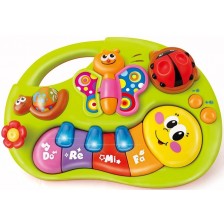 Музикална играчка Hola Toys - Пиано, Усмихнато червейче -1