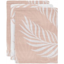 Муселинови кърпи-спарчета Jollein - Nature Pale Pink, 15 х 20 cm, 3 броя -1