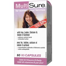 Multi Sure Мултивитамини за жени, 80 капсули, Webber Naturals -1