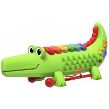 Музикална играчка Fisher Price - Ксилофон, Крокодилче