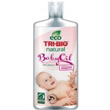 Натурално бебешко олио Tri-Bio - С витамин Е, за чувствителна кожа, 200 ml -1
