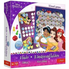 Настолна игра 2 в 1 Disney Princess (Ludo/Snakes and Ladders) - детска -1