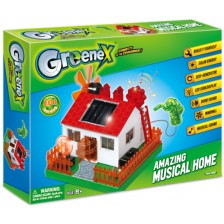 Научен STEM комплект Amazing Toys Greenex - Музикална къща със соларна батерия -1
