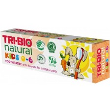 Натурална еко детска паста за зъби Tri-Bio - Kids, 50 ml