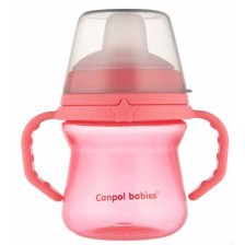 Неразливаща се чаша Canpol - 150  ml, розова -1