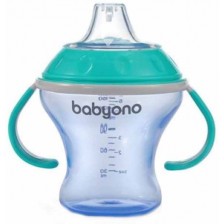Неразливаща чаша с мек накрайник Babyono - 180 ml, тюркоаз -1